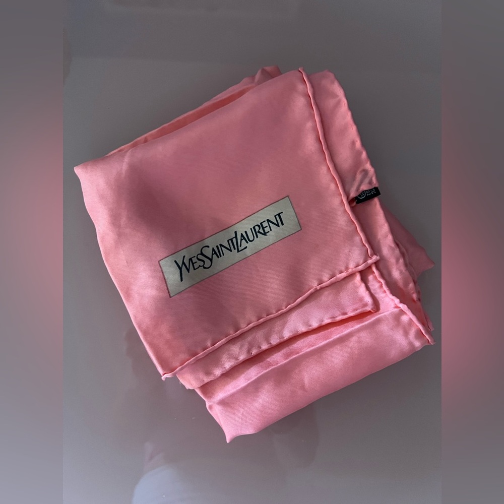 Yves Saint Laurent Pink Scarf